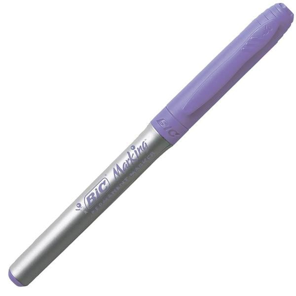 Pincel Marcador Permanente BIC Marking Intensity, Com Grip, Traço 1,1mm, Cor Lilás Pastel, 970992 - PT 1 UN