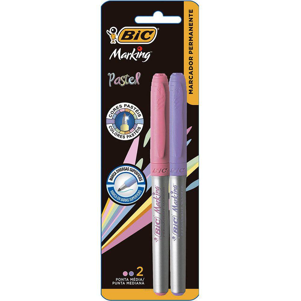 Pincel Marcador Permanente Bic Marking Intensity Ponta M Dia De Mm