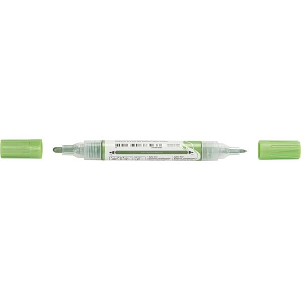 Marcador Multisuperfície MultiMark, Ponta dupla 1,0mm e 3,0mm, Verde Metálico, Faber-Castell - 1 UN