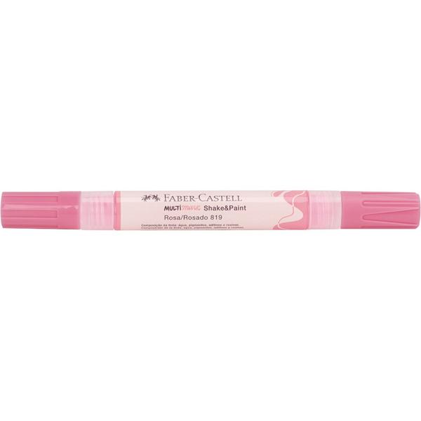Marcador Multisuperfície MultiMark, Ponta dupla 1,0mm e 3,0mm, Rosa, Faber-Castell - 1 UN Marcador Multisuperfície MultiMark, Ponta dupla 1,0mm e 3,0mm, Rosa, Faber-Castell - 1 UN