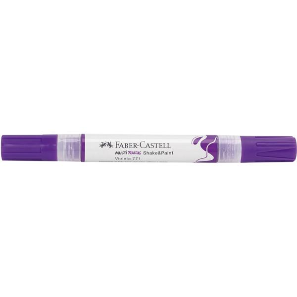 Marcador Multisuperfície MultiMark, Ponta dupla 1,0mm e 3,0mm, Violeta, Faber-Castell 1 UN Marcador Multisuperfície MultiMark, Ponta dupla 1,0mm e 3,0mm, Violeta, Faber-Castell 1 UN
