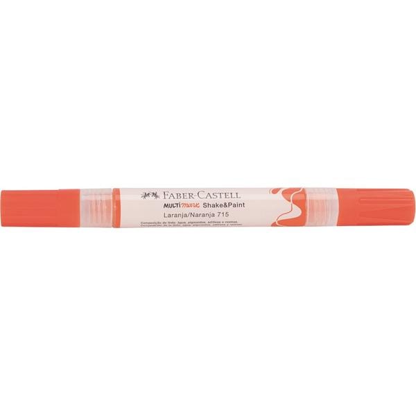 Marcador Multisuperfície MultiMark, Ponta dupla 1,0mm e 3,0mm, Laranja, Faber-Castell - 1 UN