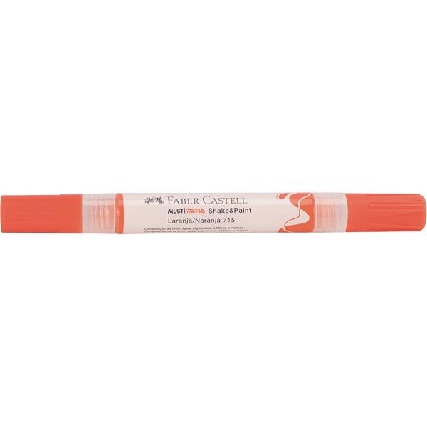 Marcador Multisuperfície MultiMark, Ponta dupla 1,0mm e 3,0mm, Laranja, Faber-Castell 1 UN Marcador Multisuperfície MultiMark, Ponta dupla 1,0mm e 3,0mm, Laranja, Faber-Castell 1 UN