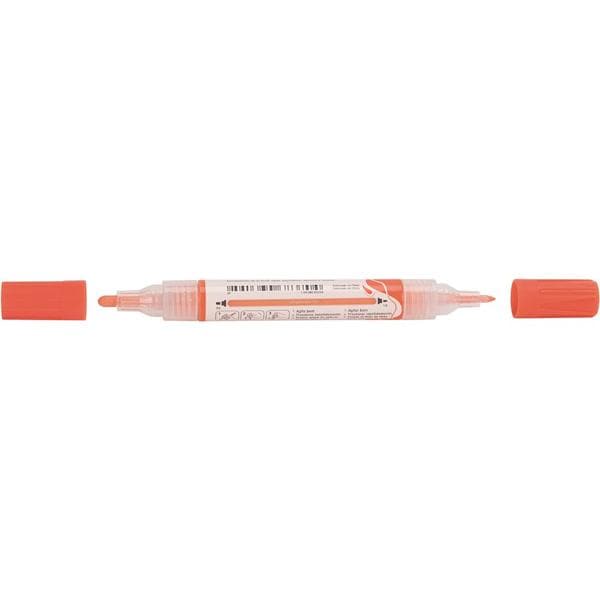 Marcador Multisuperfície MultiMark, Ponta dupla 1,0mm e 3,0mm, Laranja, Faber-Castell - 1 UN