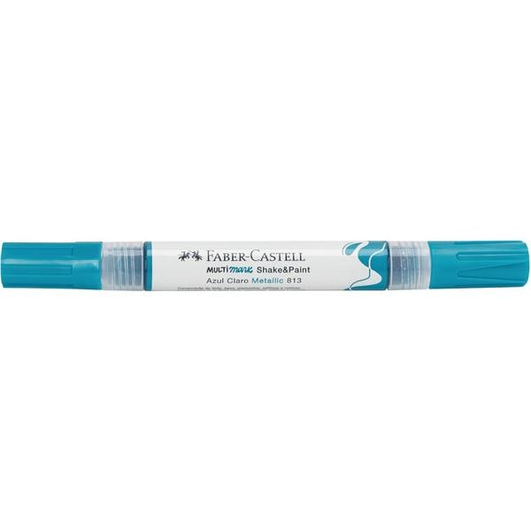 Marcador Multisuperfície MultiMark, Azul claro metálico, Faber-Castell - 1 UN