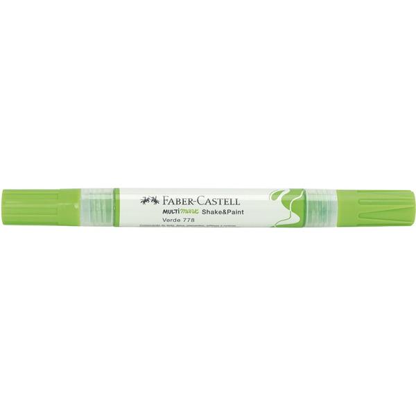 Marcador Multisuperfície MultiMark, Ponta dupla 1.0 mm e 3.0 mm, Verde, Faber-Castell - 1 UN Marcador Multisuperfície MultiMark, Ponta dupla 1.0 mm e 3.0 mm, Verde, Faber-Castell - 1 UN