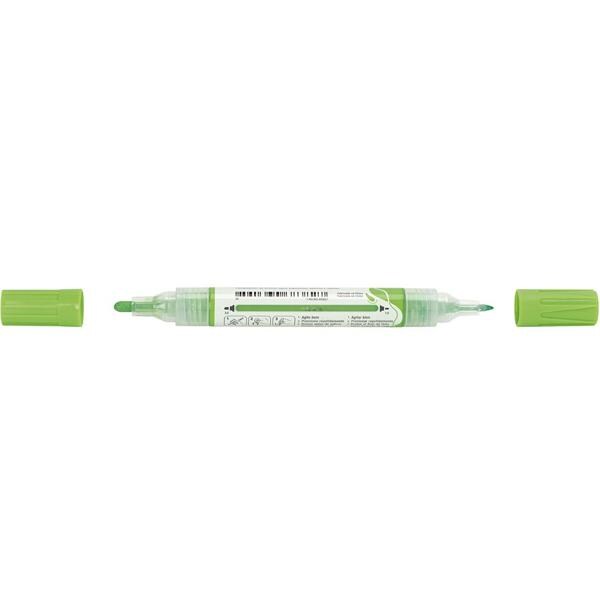 Marcador Multisuperfície MultiMark, Ponta dupla 1,0mm e 3,0mm, Verde, Faber-Castell - 1 UN