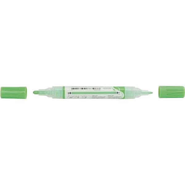 Marcador Multisuperfície MultiMark, Ponta dupla 1,0mm e 3,0mm, Verde Neon, Faber-Castell - 1 UN