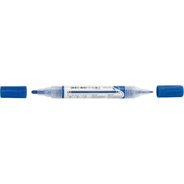 Marcador Multisuperfície MultiMark, Ponta dupla 1,0mm e 3,0mm, Azul escuro, Faber-Castell - 1 UN