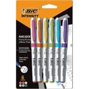 Pincel marcador permanente, 0.6mm, Ultra fine, 6 Cores, 935856, BIC - BT 1 UN