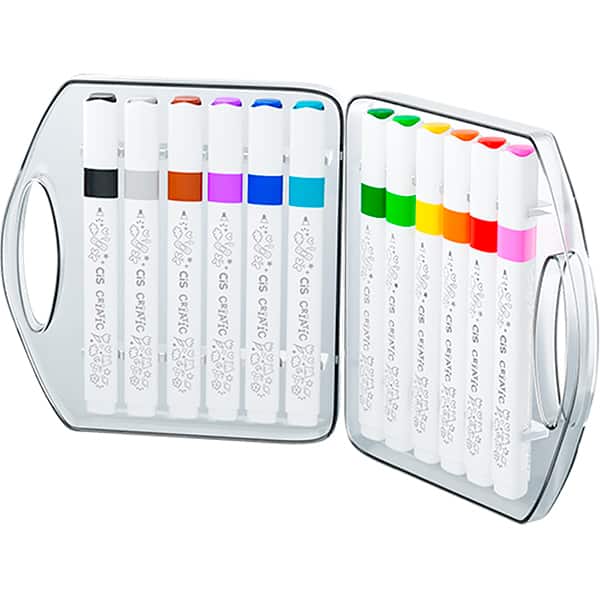 Caneta marcadora artística Criatic, 12 Cores, Cis - ET 12 UN Caneta marcadora artística Criatic, 12 Cores, Cis - ET 12 UN