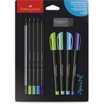 Kit Lettering Supersoft cores frias, Faber-Castell - BT 1 UN