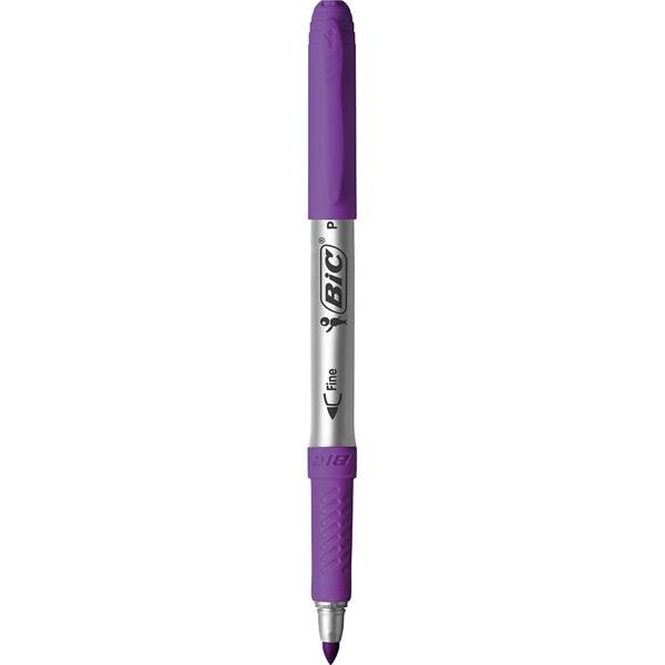 Pincel Marcador Permanente BIC Intensity, Com Grip, Traço 1,1mm, Cor Roxo, 971161 - PT 1 UN