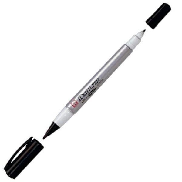 Pincel marcador permanente 2 pontas 0,4/1,0mm Identi Pen Sakura BT 1 UN