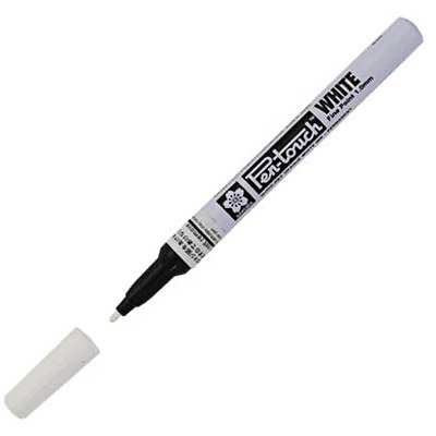 Pincel marcador permanente 1,0mm Pen Touch branco Sakura BT 1 UN
