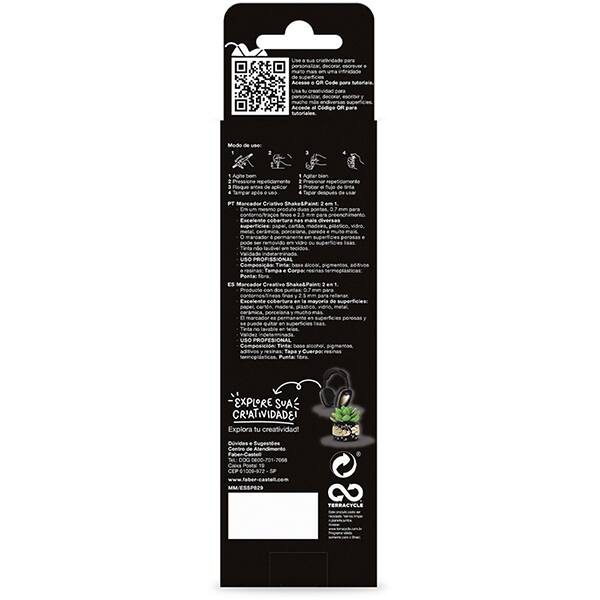 Pincel marcador permanente Multimark, 1mm/3mm, Ouro, MM/ESSP829, Faber-Castell - BT 1 UN