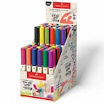 Caneta Marcador Permanente Multimark, à base de álcool, 1.0mm, Display com 12 Cores, MM/10DI70Z, Faber-Castell - DP 70 UN