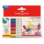 Pincel marcador permanente Multimark, 1.0mm, Estojo com 6 Cores, MM/ES106ZF, Faber-Castell - CX 6 UN