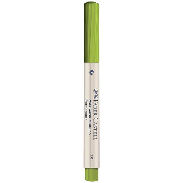 Pincel marcador permanente Multimark, 1.0mm, Verde, MM/10VD778, Faber-Castell - 1 UN