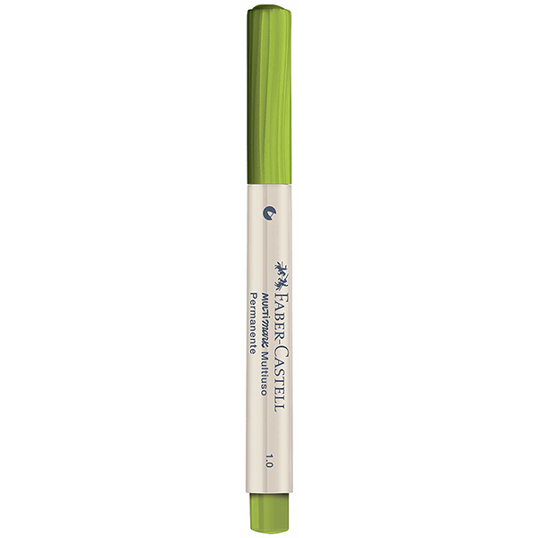 Caneta Marcador Permanente Multimark, à base de álcool, 1.0mm, Verde, MM/10VD778, Faber-Castell 1 UN Caneta Marcador Permanente Multimark, à base de álcool, 1.0mm, Verde, MM/10VD778, Faber-Castell 1 UN