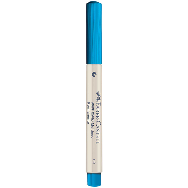 Caneta Marcador Permanente Multimark, à base de álcool, 1.0mm, Azul, MM/10AZP76, Faber-Castell 1 UN Caneta Marcador Permanente Multimark, à base de álcool, 1.0mm, Azul, MM/10AZP76, Faber-Castell 1 UN
