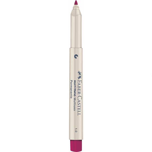 Pincel marcador permanente Multimark, 1.0mm, Fúcsia, MM/10FS731, Faber-Castell - 1 UN