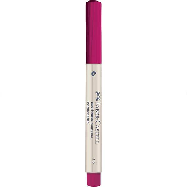 Pincel marcador permanente Multimark, 1.0mm, Fúcsia, MM/10FS731, Faber-Castell - 1 UN