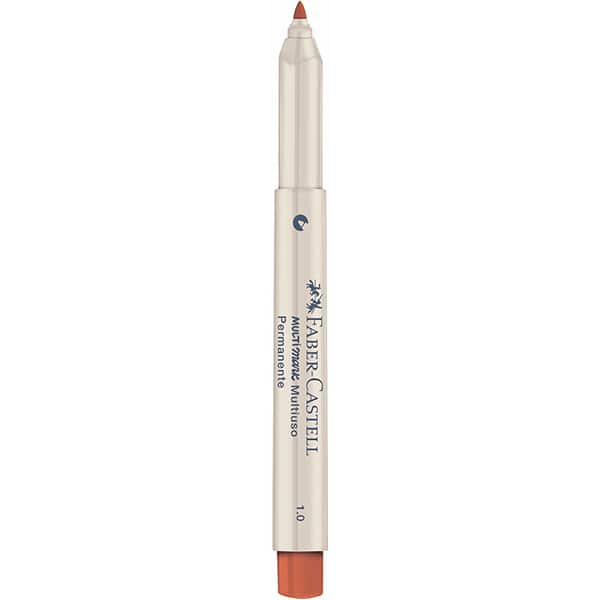 Pincel marcador permanente Multimark, 1.0mm, Laranja, MM/10LRE71, Faber-Castell - 1 UN