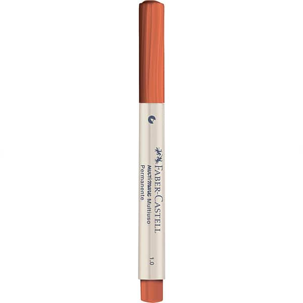 Pincel marcador permanente Multimark, 1.0mm, Laranja, MM/10LRE71, Faber-Castell - 1 UN