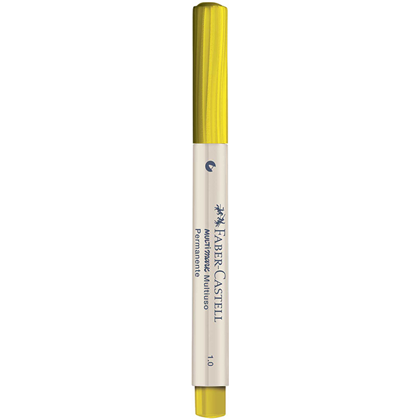 Caneta Marcador Permanente Multimark, à base de álcool, 1.0mm, Amarelo, MM10AM701Z, Faber-Castell - 1 UN Caneta Marcador Permanente Multimark, à base de álcool, 1.0mm, Amarelo, MM10AM701Z, Faber-Castell - 1 UN