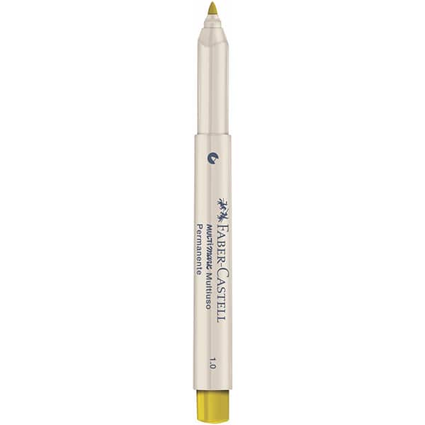 Pincel marcador permanente Multimark, 1.0mm, Amarelo, MM10AM701Z, Faber-Castell - 1 UN
