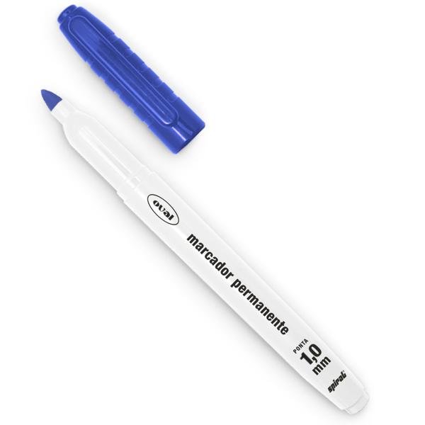 Pincel marcador permanente 1,0mm azul PY230200-1 Oval BT 1 UN