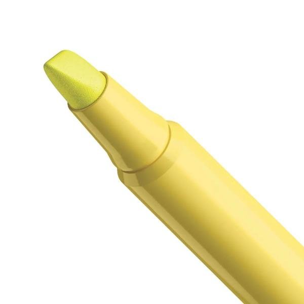 Marca Texto Amarelo Fluorescente Ponta Chanfrada traço de 1.5 - 3.5mm 854815 BIC BT 1 UN