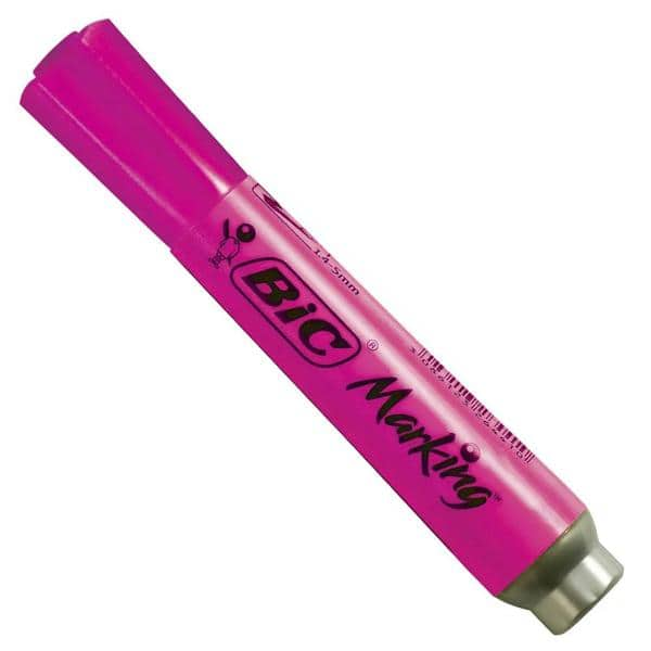 Marca Texto Rosa Fluorescente Ponta Chanfrada 1.5 904199 BIC BT 1 UN