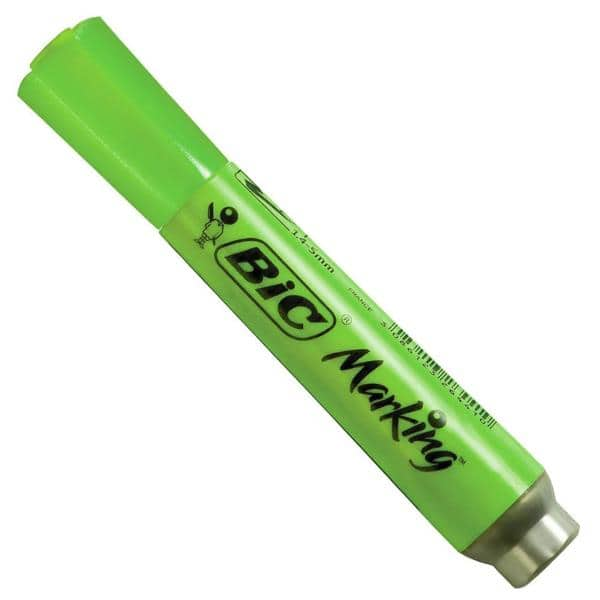 Marca Texto Verde Fluorescente Ponta Chanfrada 1.5 904199 BIC BT 1 UN