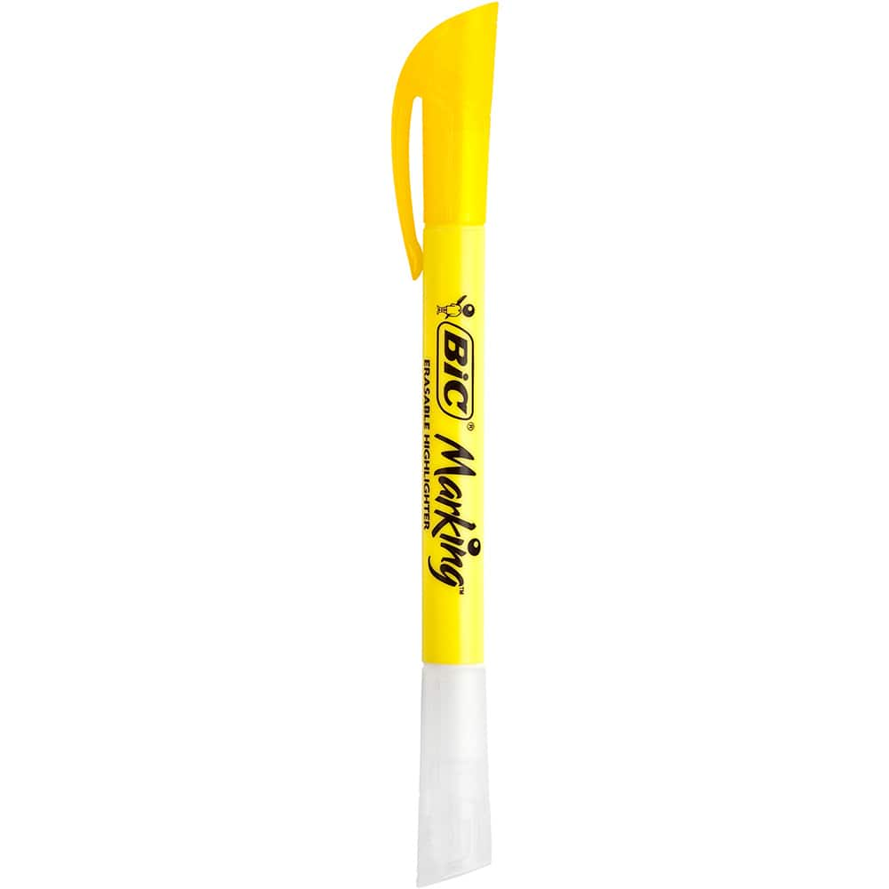 Pincel Marca Texto Chanfrado Apag Vel Amarelo Bic Escrita