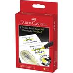 Marca Texto em Gel SuperSoft Amarelo, 6 unidades, Faber-Castell CX 6 UN