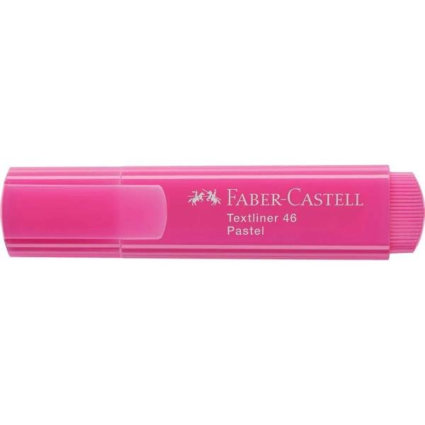 Pincel marca texto pastel, Rosa, Faber-Castell - 1 UN