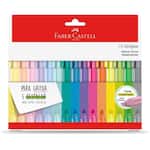 Marca Texto Grifpen, 15 Cores, Faber-Castell - CX 15 UN