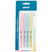 Pincel Marca Texto Tom Pastel, Spiral - BT 4 UN