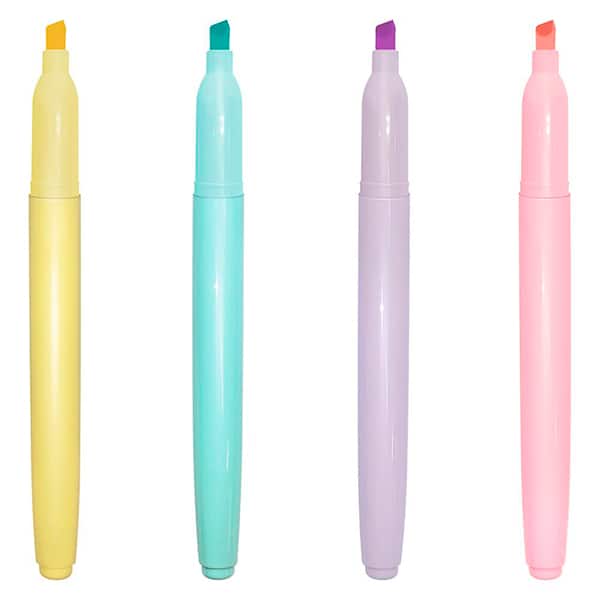 Pincel Marca Texto Tom Pastel, Spiral - BT 4 UN