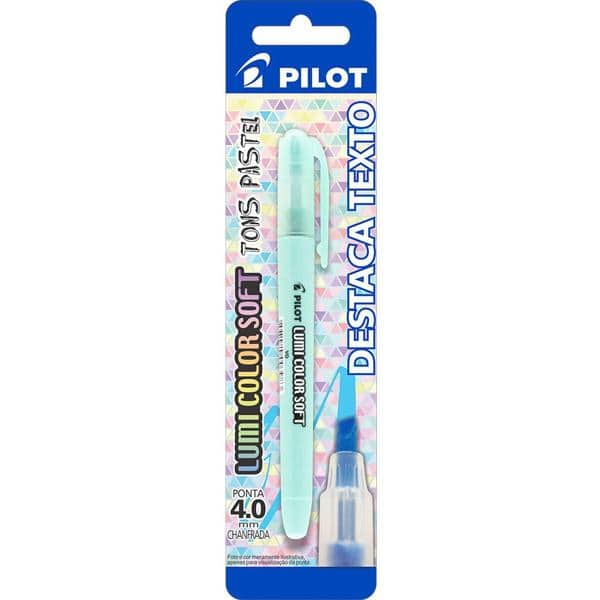 Pincel marca texto lumi soft verde pastel 1482005SM024VD Pilot BT 1 UN