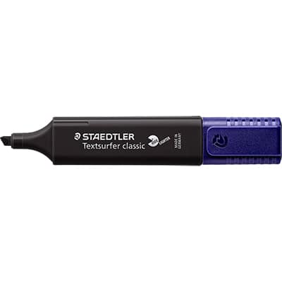 Pincel marca texto Texsurfer Classic preto 364 C-9 Staedtler BT 1 UN