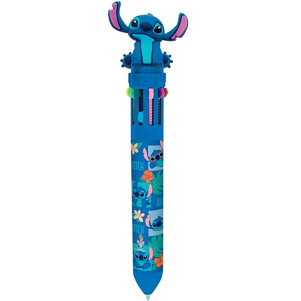 Caneta esferográfica retrátil, ponta de 0,7mm, 10 cores, Stitch, Spiral - 1 UN Caneta esferográfica retrátil, ponta de 0,7mm, 10 cores, Stitch, Spiral - 1 UN