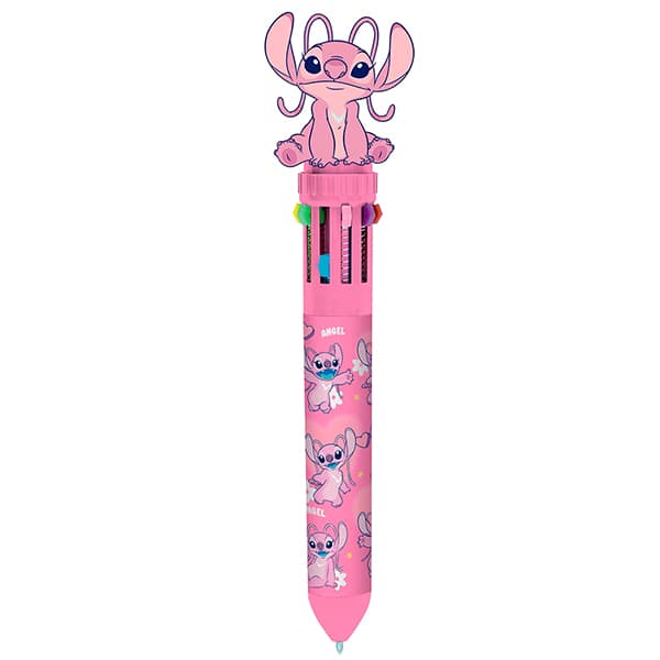 Caneta esferográfica retrátil, ponta de 0,7mm, 10 cores, Angel, Spiral - 1 UN