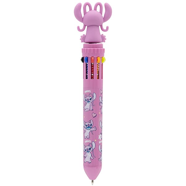 Caneta esferográfica retrátil, ponta de 0,7mm, 10 cores, Angel, Spiral - 1 UN