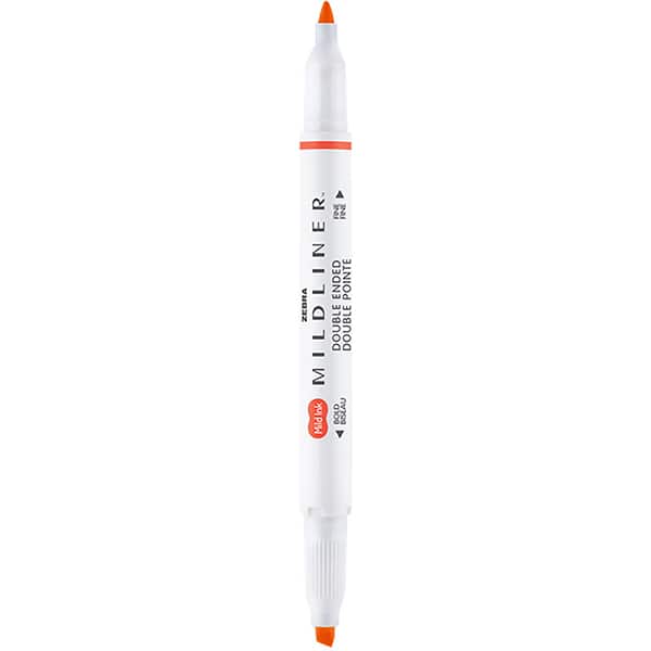 Pincel marca texto Mildliner, Ponta dupla, Coral Rosa, 23.135, Zebra - BT 1 UN Pincel marca texto Mildliner, Ponta dupla, Coral Rosa, 23.135, Zebra - BT 1 UN