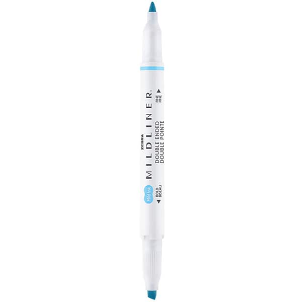Pincel marca texto Mildliner, Ponta dupla, Ciano, 23.134, Zebra - BT 1 UN Pincel marca texto Mildliner, Ponta dupla, Ciano, 23.134, Zebra - BT 1 UN
