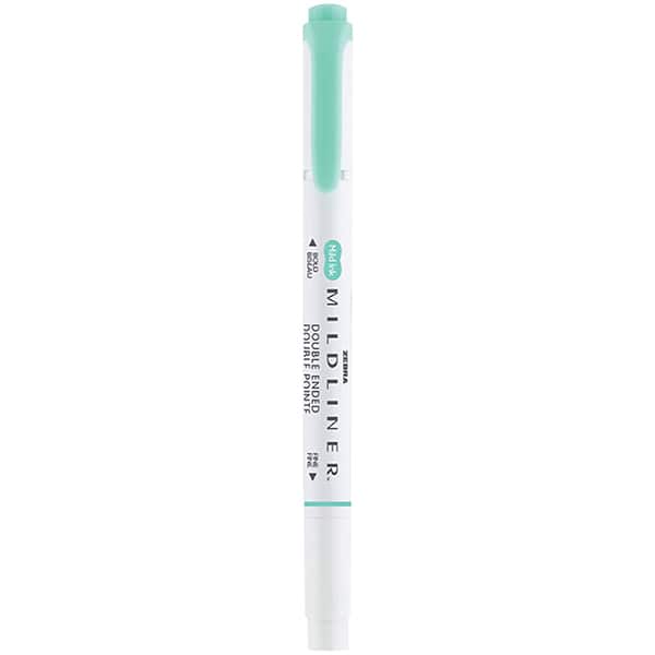Pincel marca texto Mildliner, Ponta dupla, Azul esverdeado, 23.028, Zebra - BT 1 UN Pincel marca texto Mildliner, Ponta dupla, Azul esverdeado, 23.028, Zebra - BT 1 UN