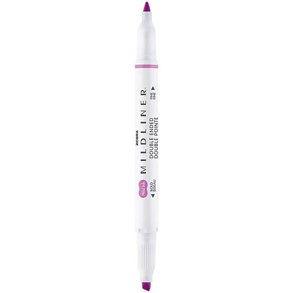 Pincel marca texto Mildliner, Ponta dupla, Magenta, 23.023, Zebra - BT 1 UN Pincel marca texto Mildliner, Ponta dupla, Magenta, 23.023, Zebra - BT 1 UN